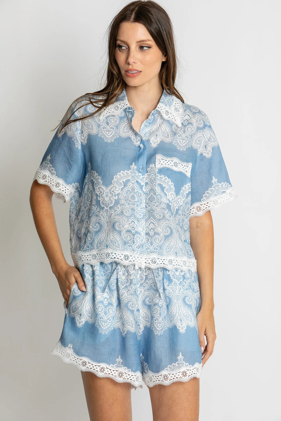 SHORTS ISLA LACE TRIM