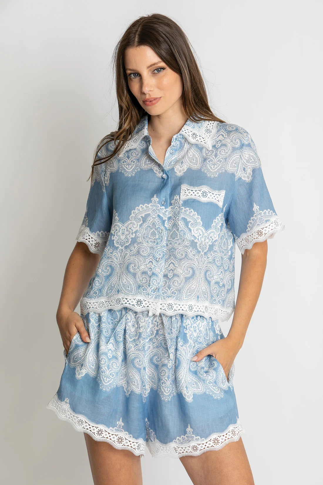 SHORTS ISLA LACE TRIM