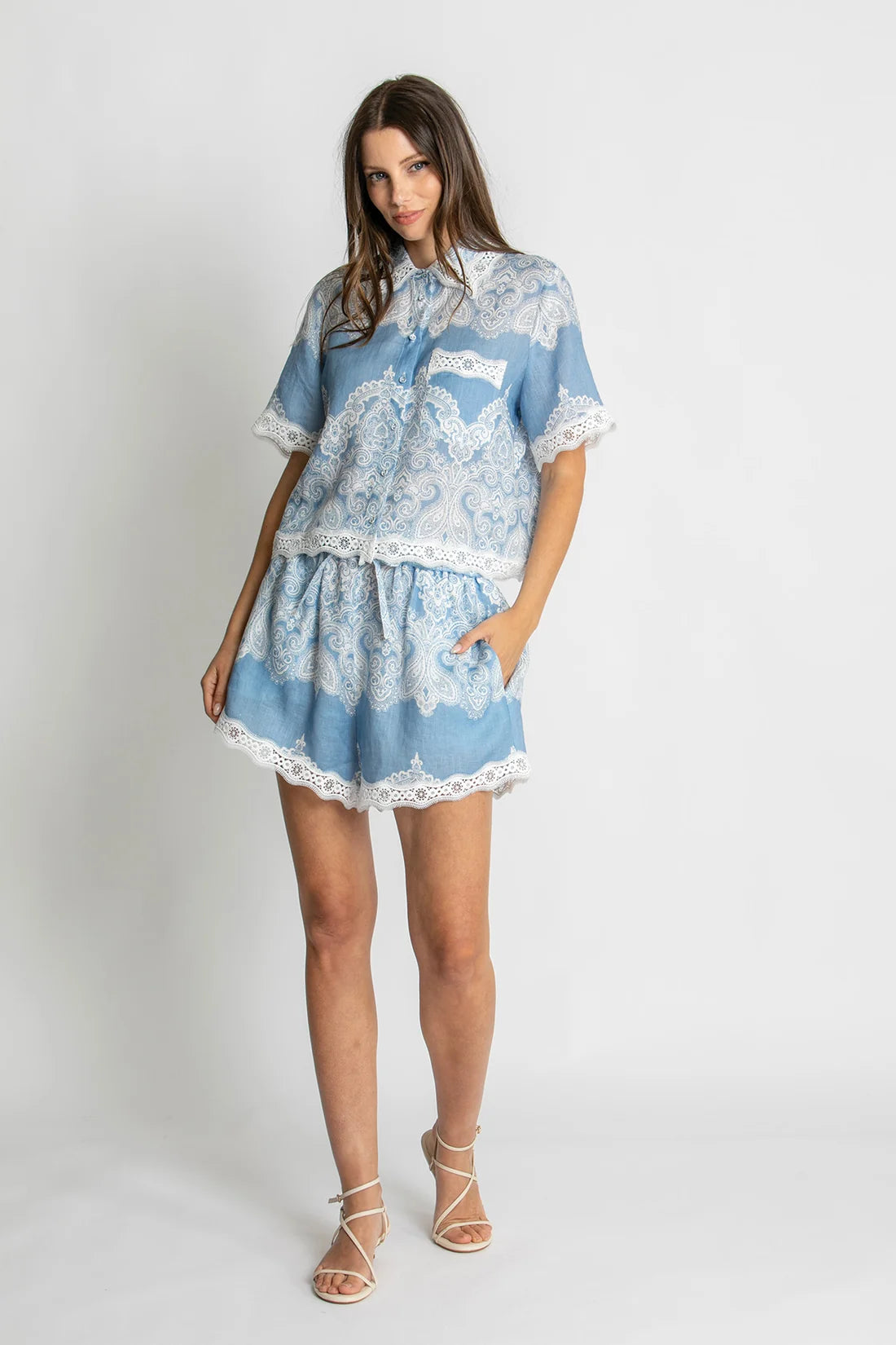 SHIRT NIVINA LACE TRIM