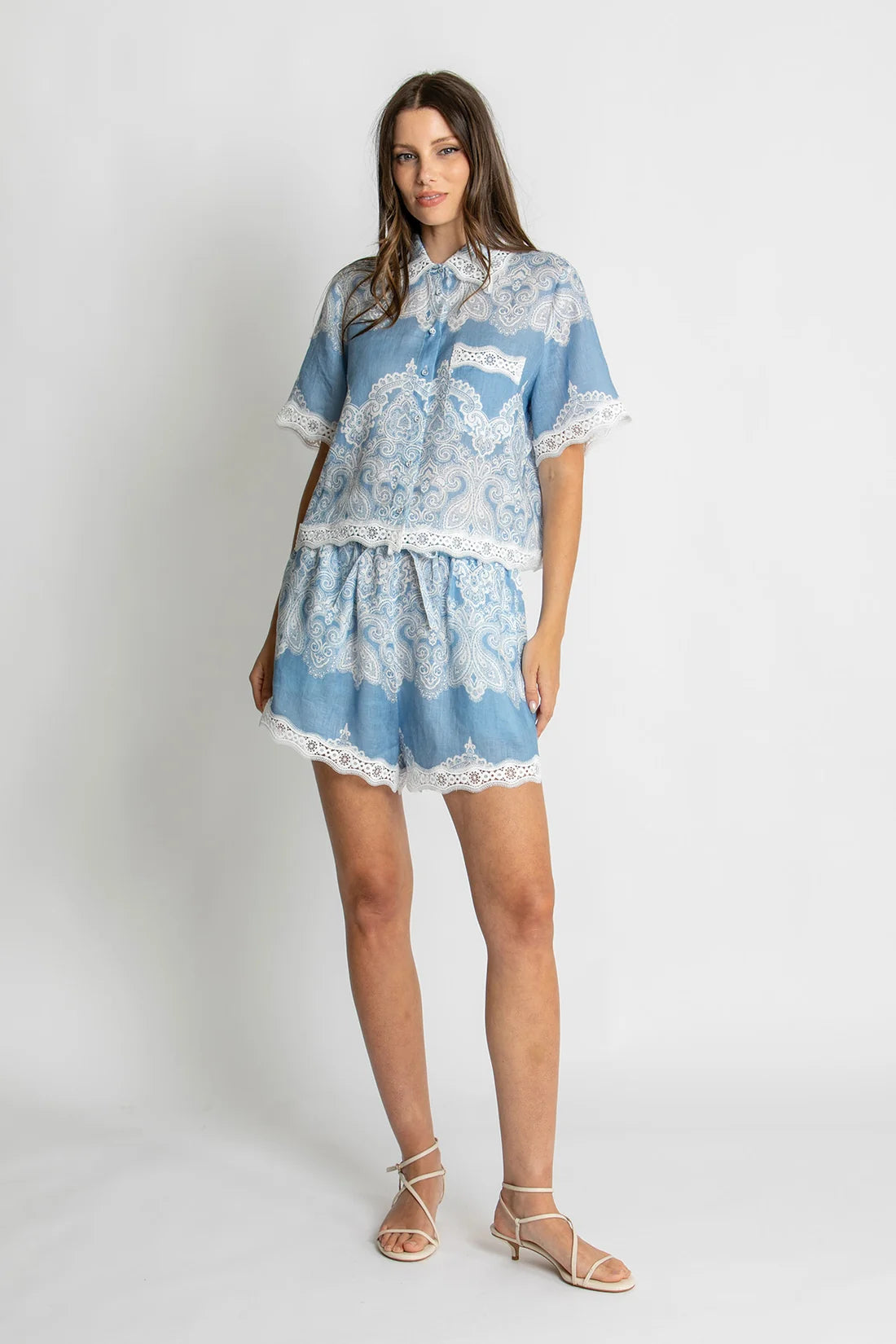 SHIRT NIVINA LACE TRIM
