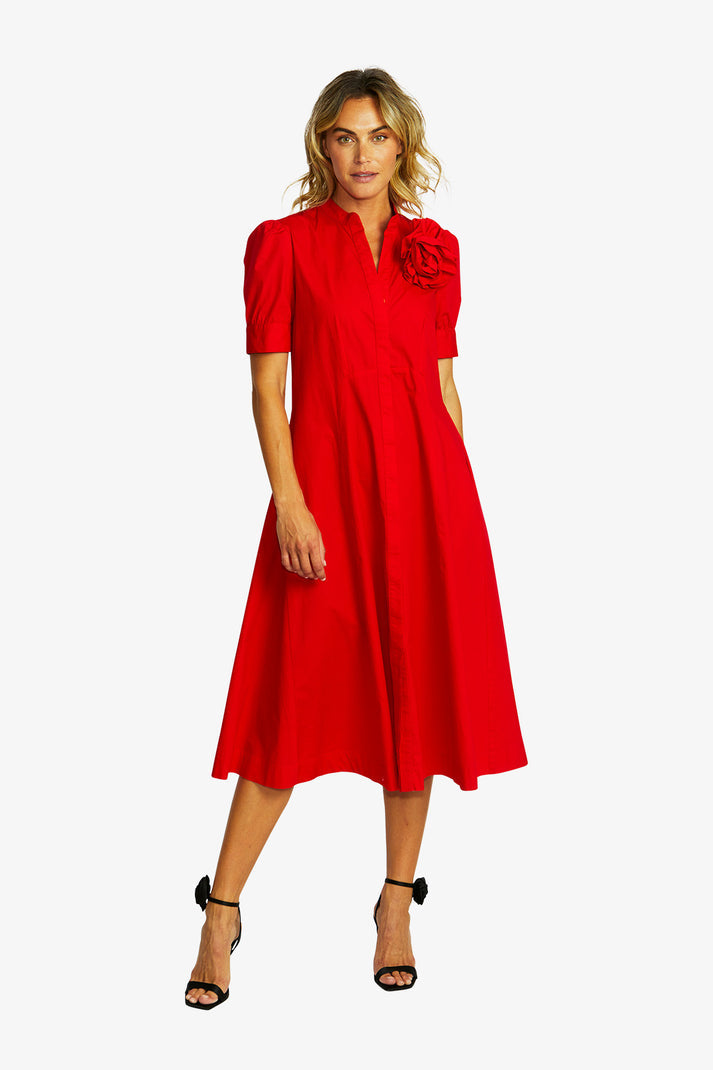 DRESS AUDREY ROSETTE