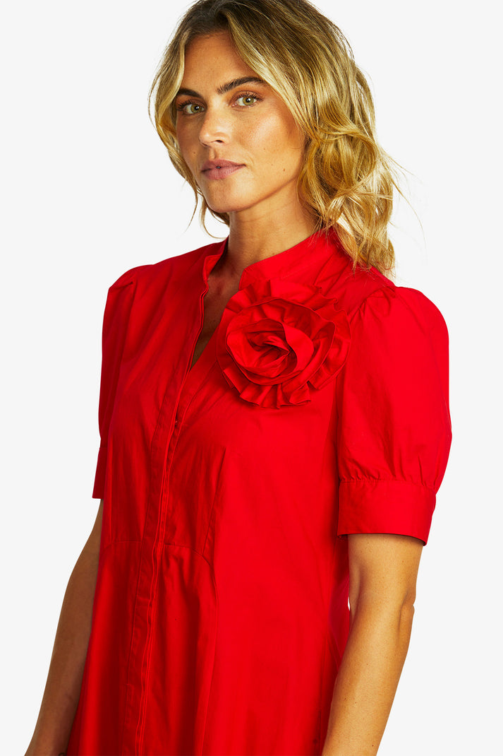 DRESS AUDREY ROSETTE
