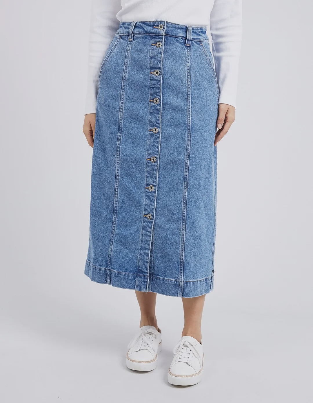 SKIRT FLORENCE BUTTON THRU
