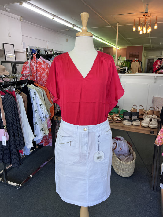 TOP RUFFLE SLEEVE AZALEA