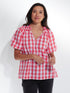 TOP GINGHAM S/S
