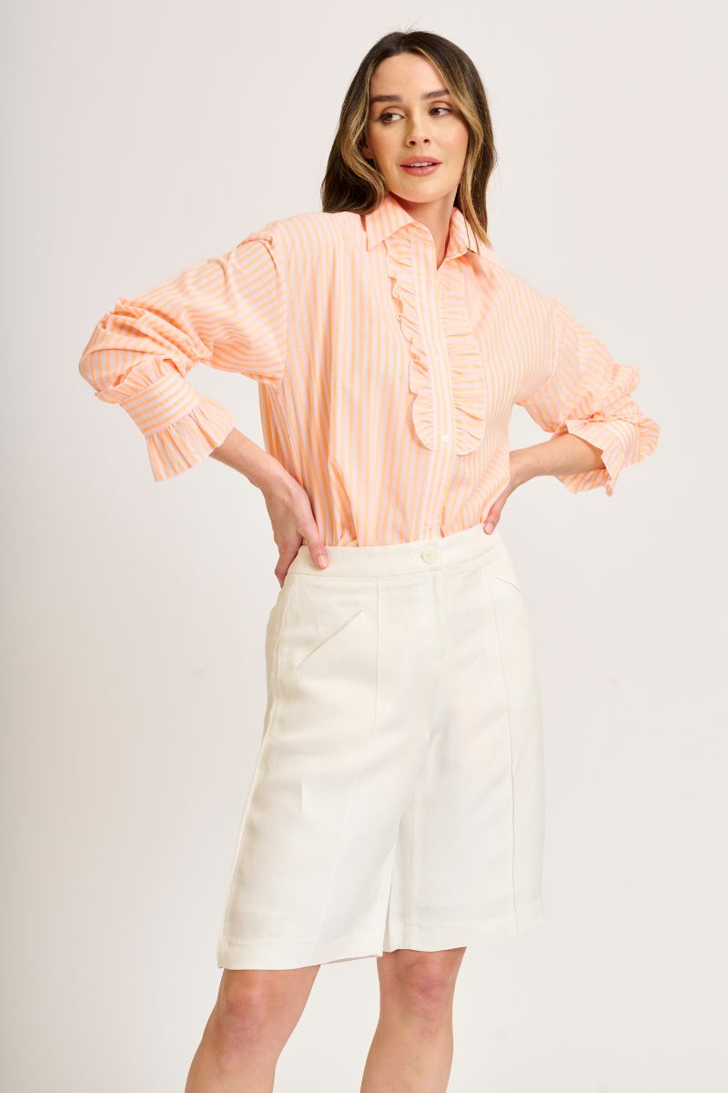 SHIRT THE FRILL FRONT & CUFF