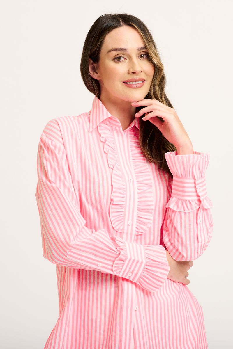 SHIRT THE FRILL FRONT & CUFF